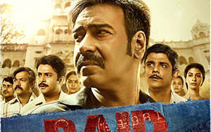 Hindi movie, Raid starring Ajay Devgan